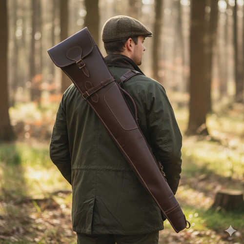 Genuine leather shotgun slip - genuine,