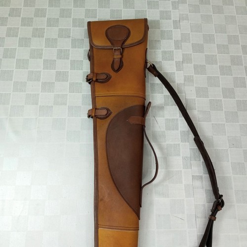 Leather gun case hunting - gun,