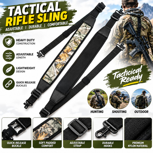 Non slip padded gun sling - non-slip,